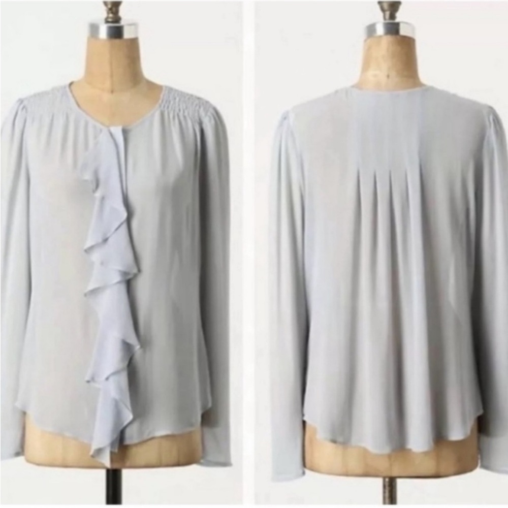Size 2 silk vintage style shirt from Anthropologie